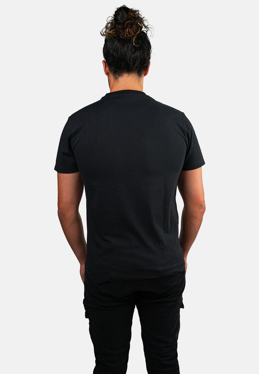 T-shirt manches courtes noir POLA COSUE