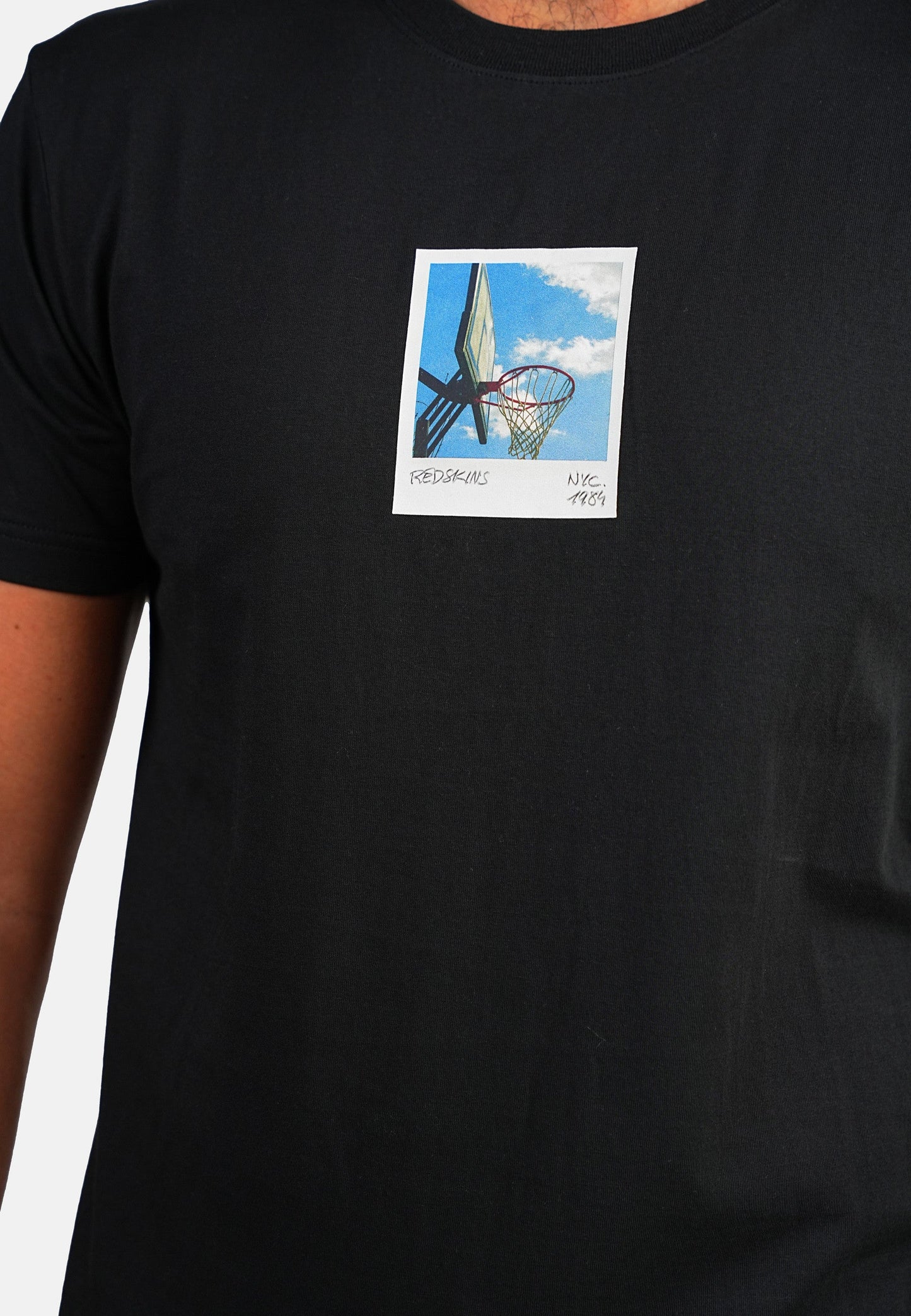 T-shirt manches courtes noir POLA COSUE