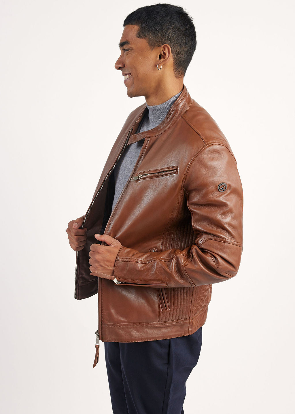 Cuir marron TRUST VICTORY