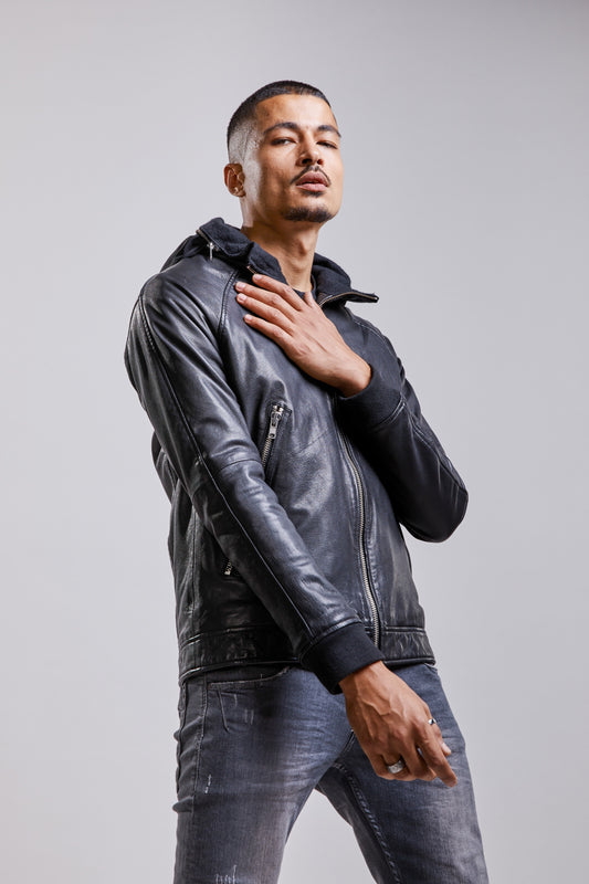 Blouson en cuir EASY MUSTANG