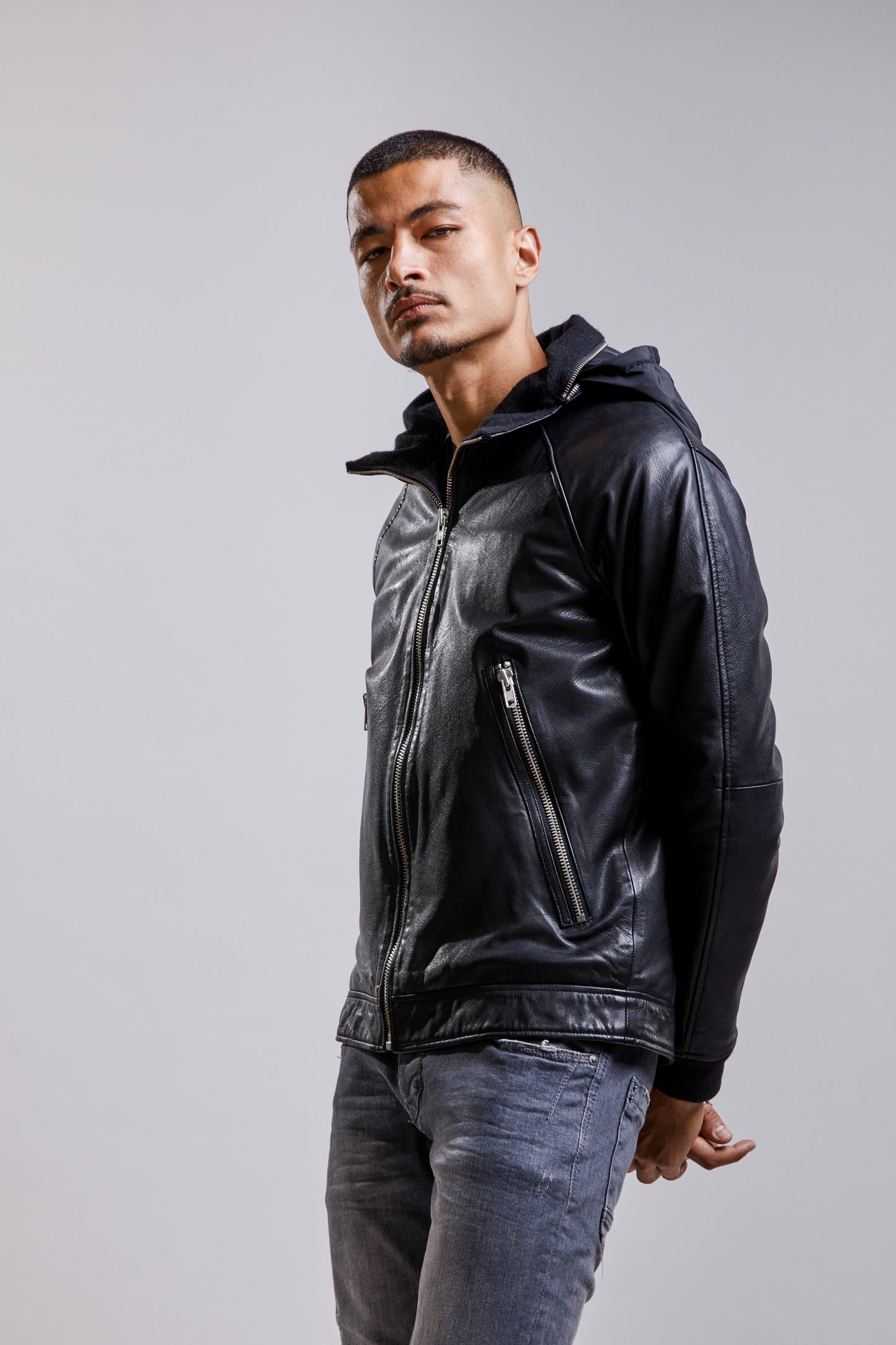 Blouson en cuir EASY MUSTANG