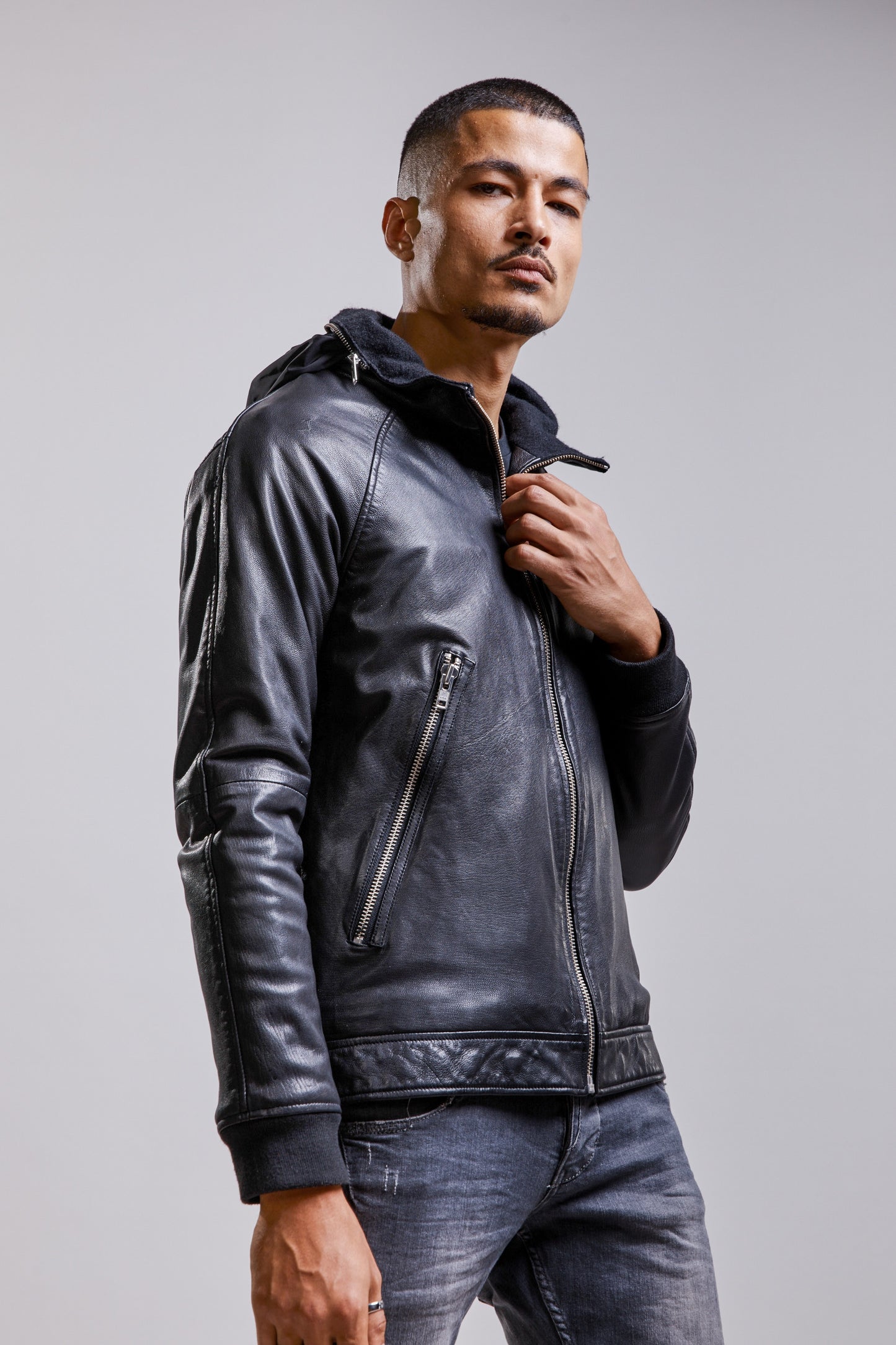 Blouson en cuir EASY MUSTANG