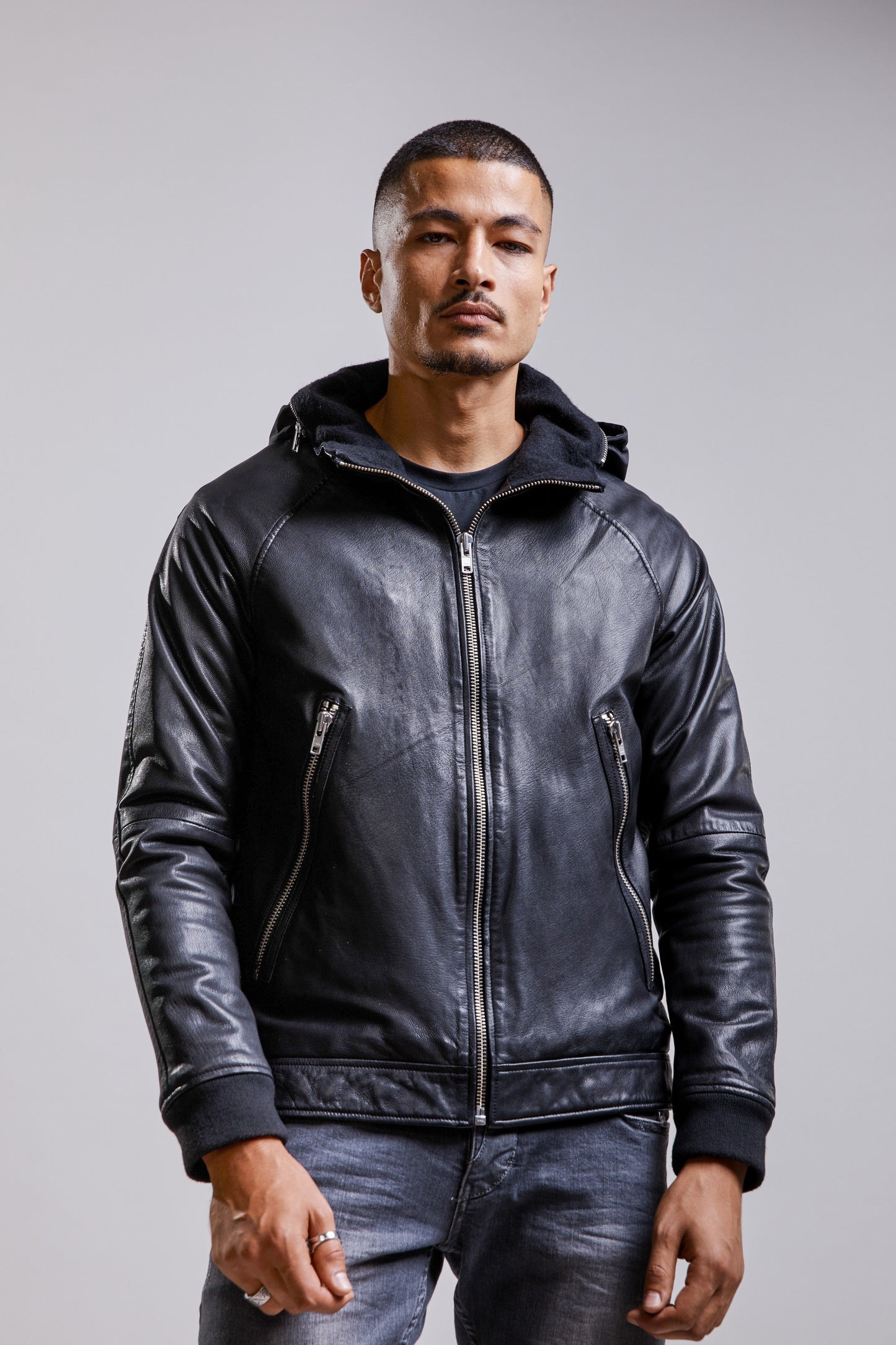 Blouson en cuir EASY MUSTANG