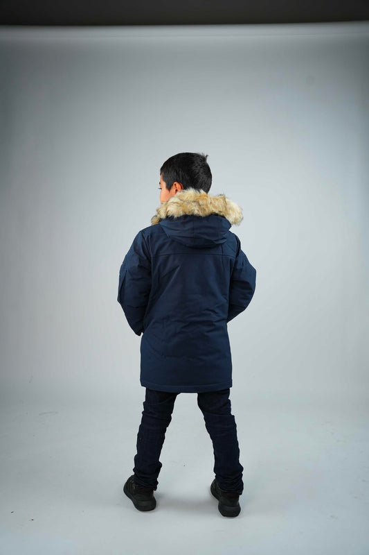 Parka junior bleu marine