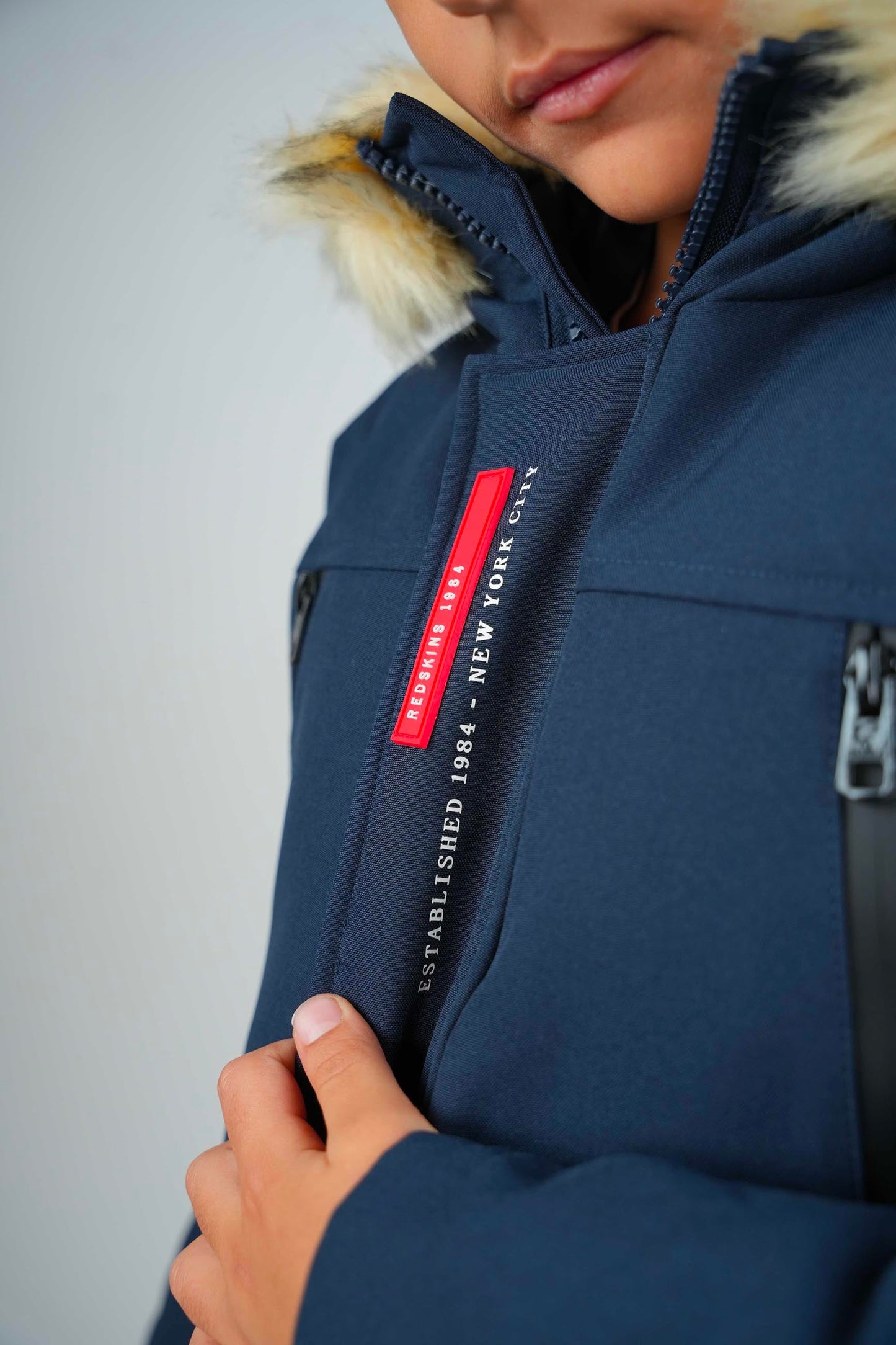 Parka junior bleu marine