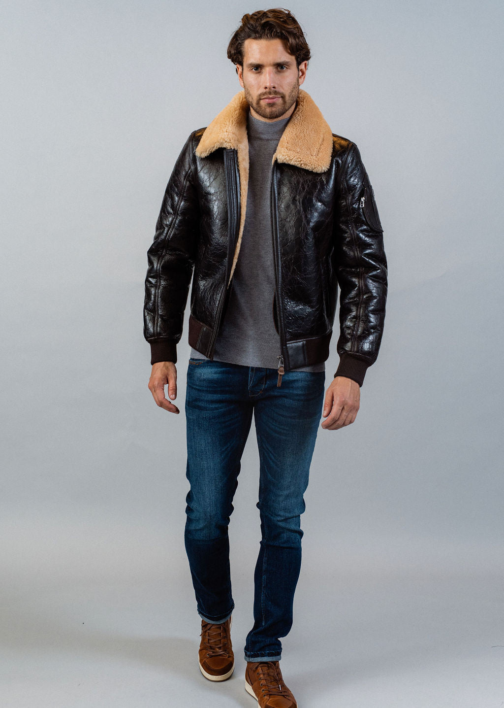 Blouson en cuir ELTON PULLUP