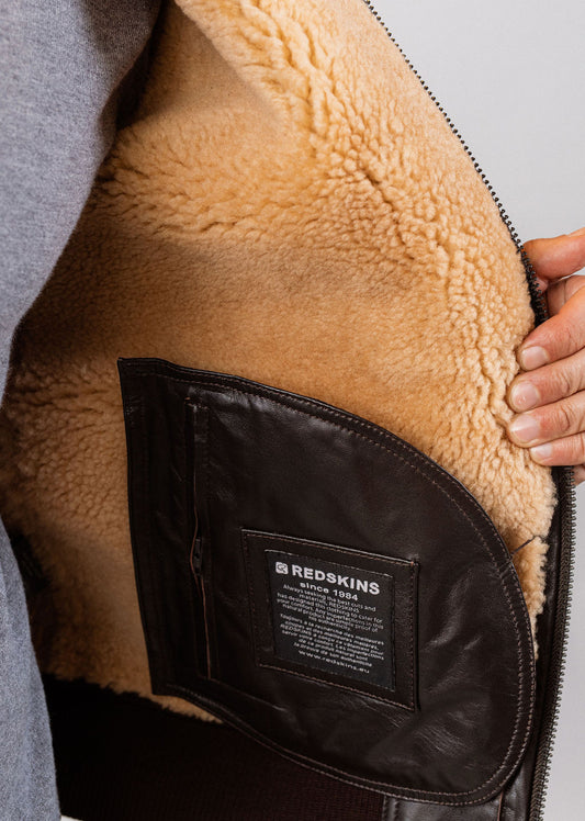 Blouson en cuir ELTON PULLUP