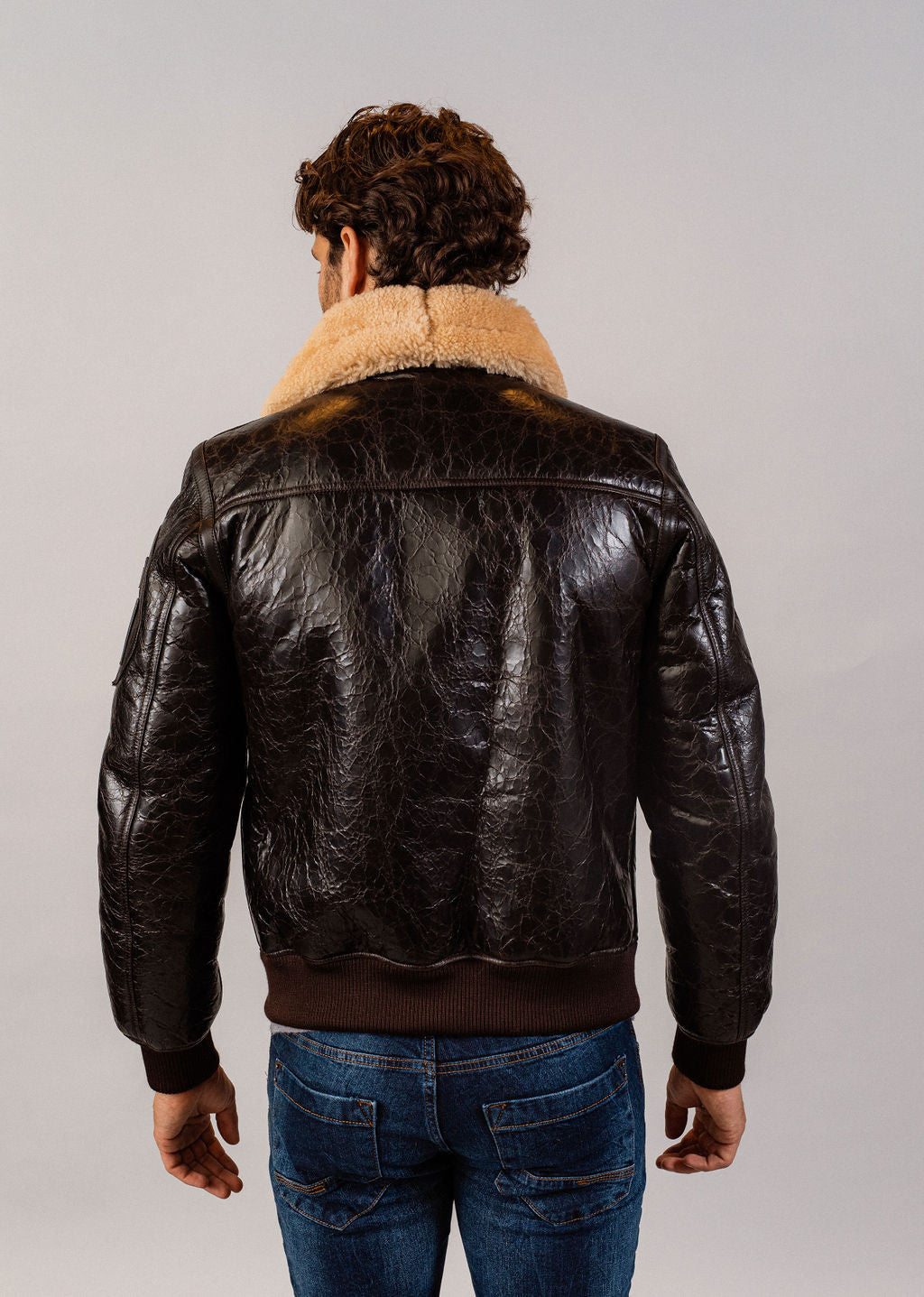 Blouson en cuir ELTON PULLUP