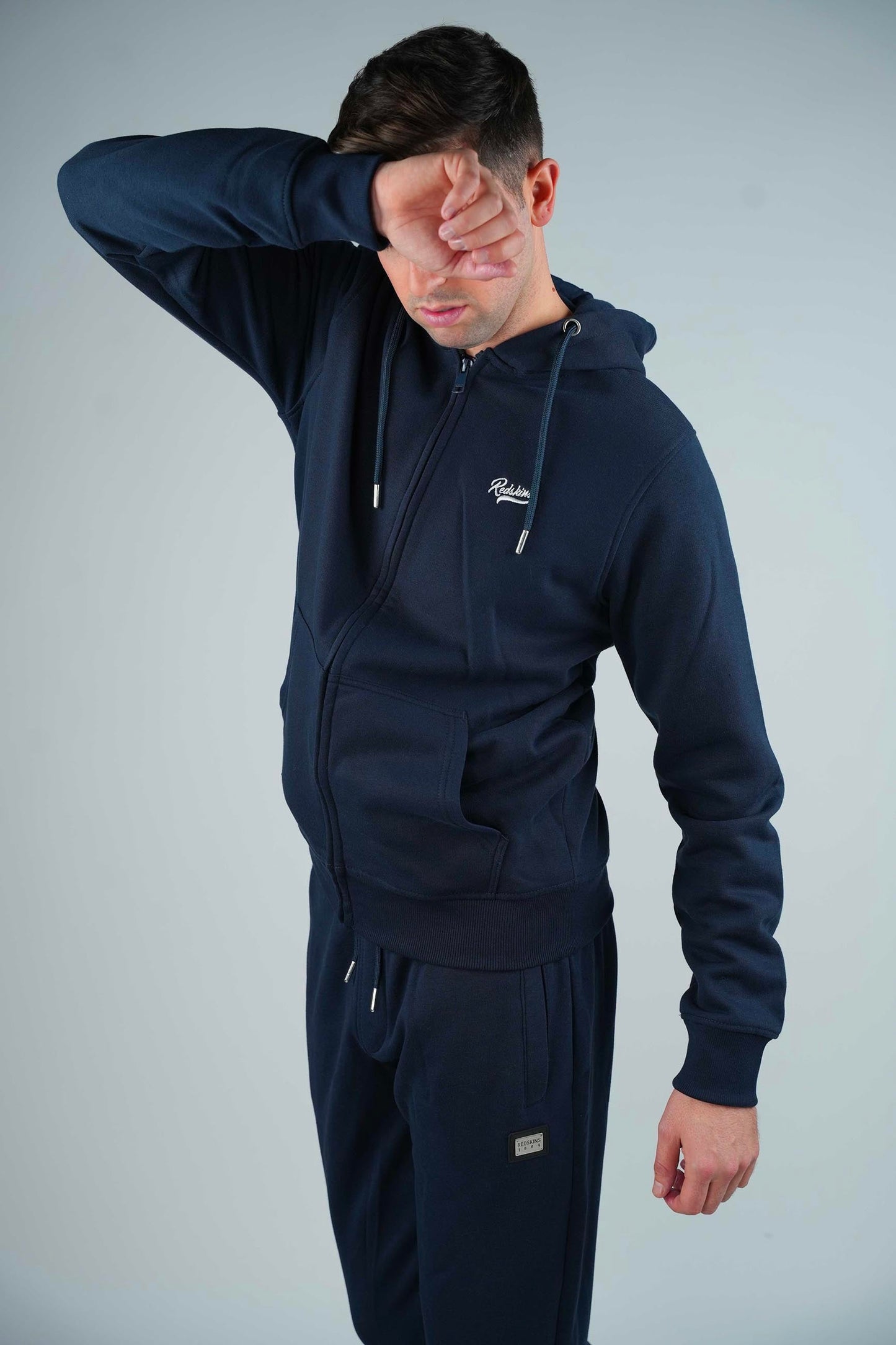 Sweatshirt zippe bleu marine tulsa