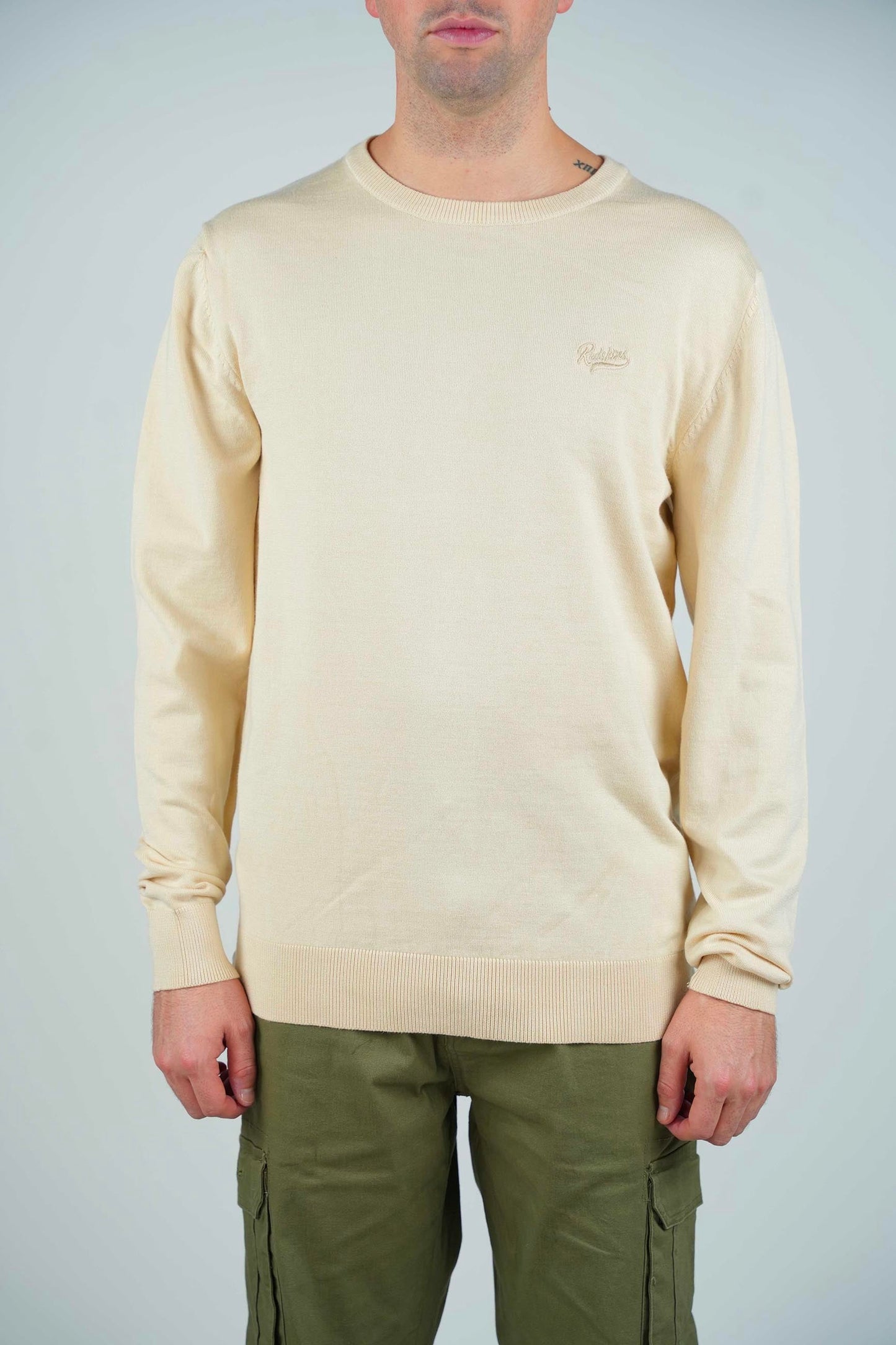 Pull col rond beige tulsa 9SWE2333AD