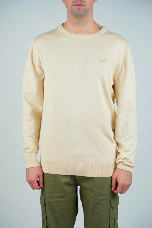 Pull col rond beige tulsa 9SWE2333AD