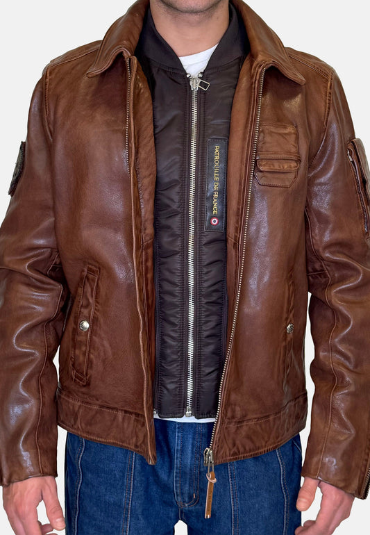 Cuir cognac JAEGGER ALPHA