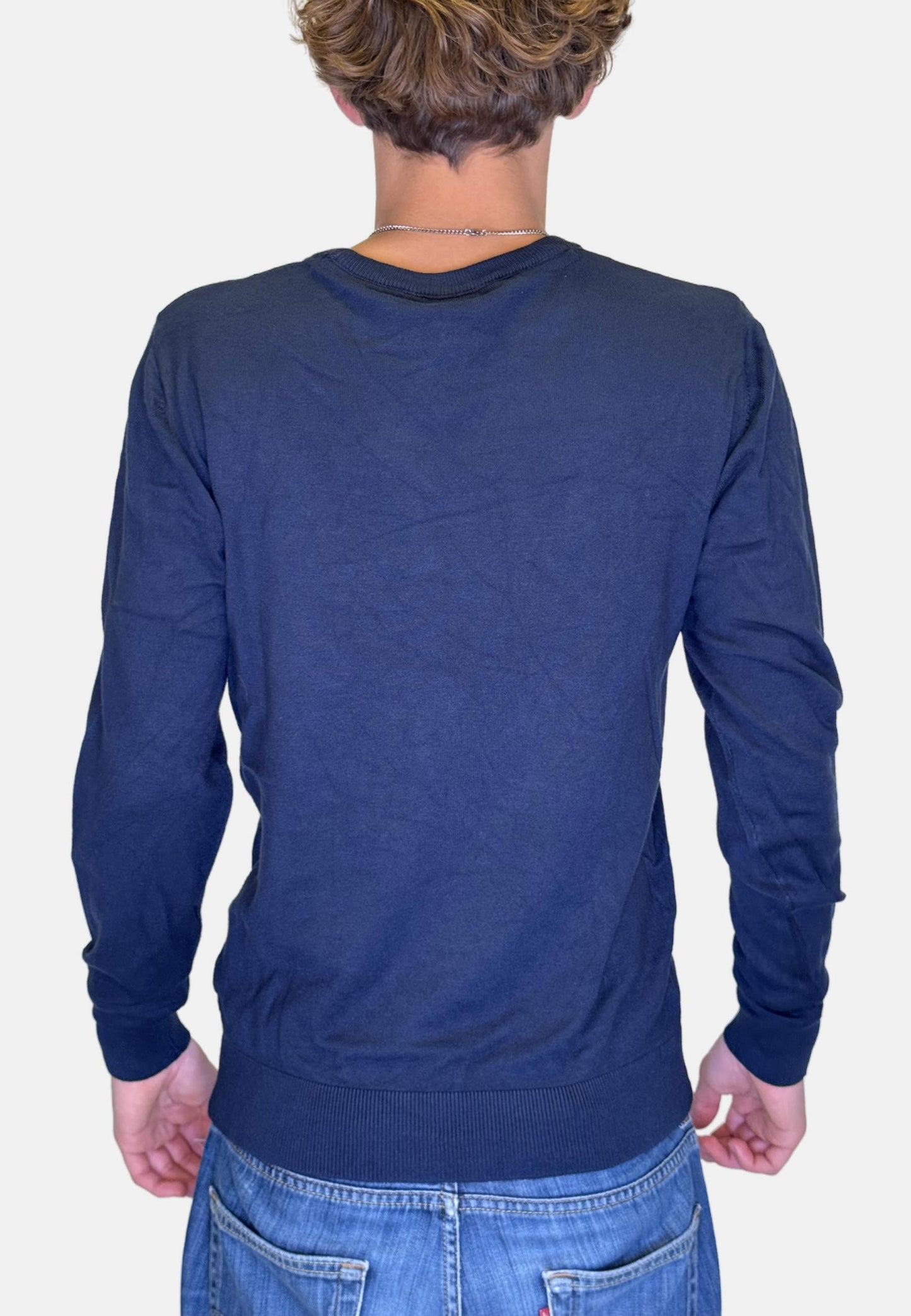 Pull col rond tulsa bleu marine 9SWE2333AD