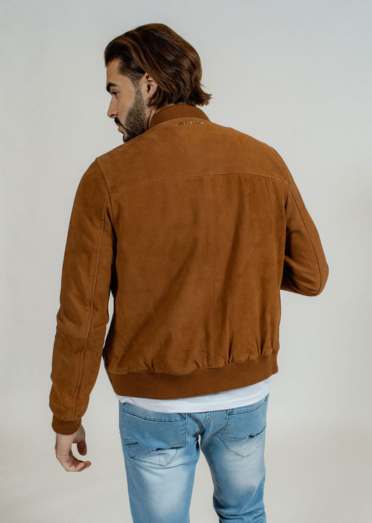 Blouson En Cuir Bower 3 African camel