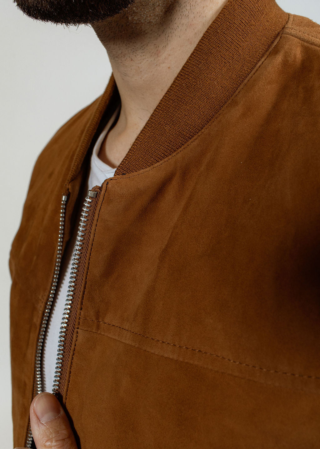 Blouson En Cuir Bower 3 African camel