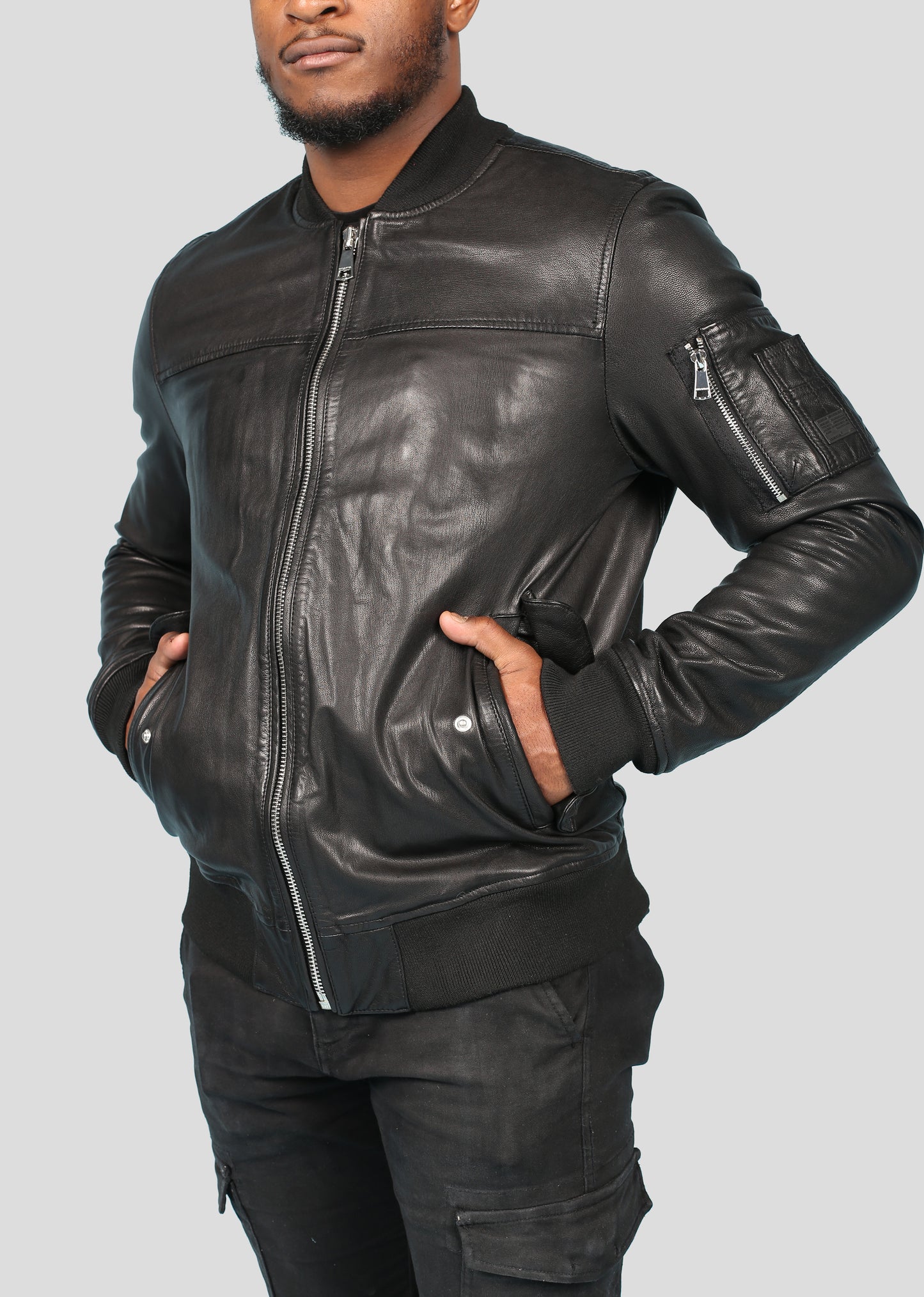 Bombers en cuir MONEY MUSTANG
