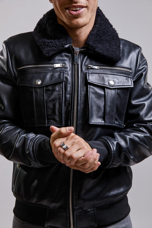 Blouson en cuir NEPHTA STAFFORD