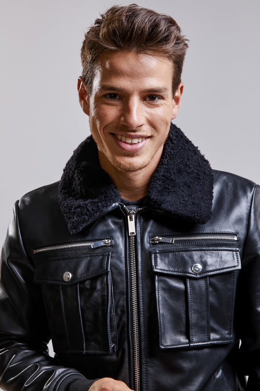 Blouson en cuir NEPHTA STAFFORD