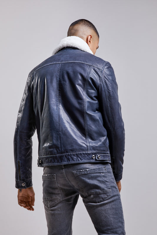 Veste en cuir PATROL RETRO