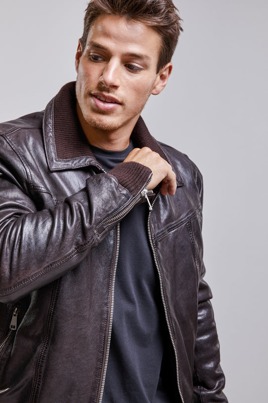 Blouson en cuir RUBBETS VOLGA