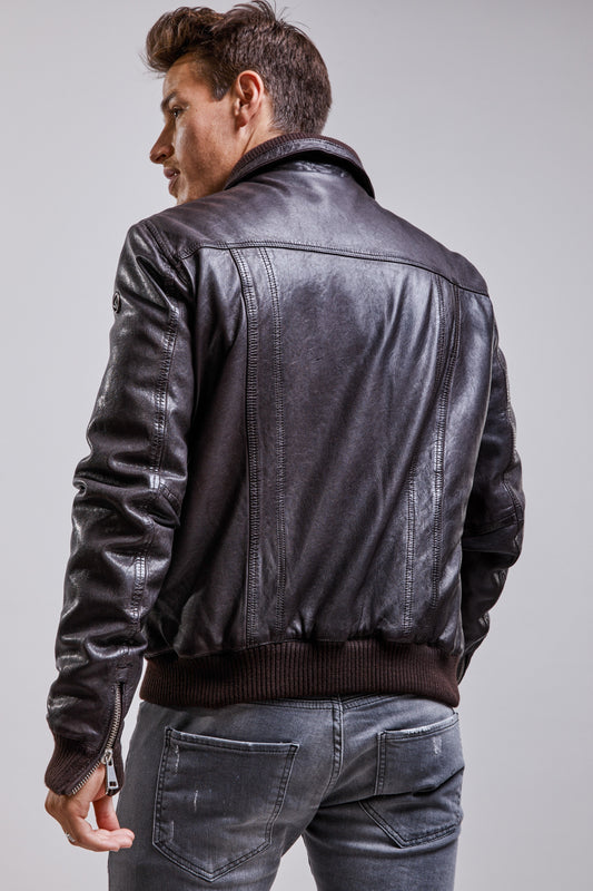 Blouson en cuir RUBBETS VOLGA