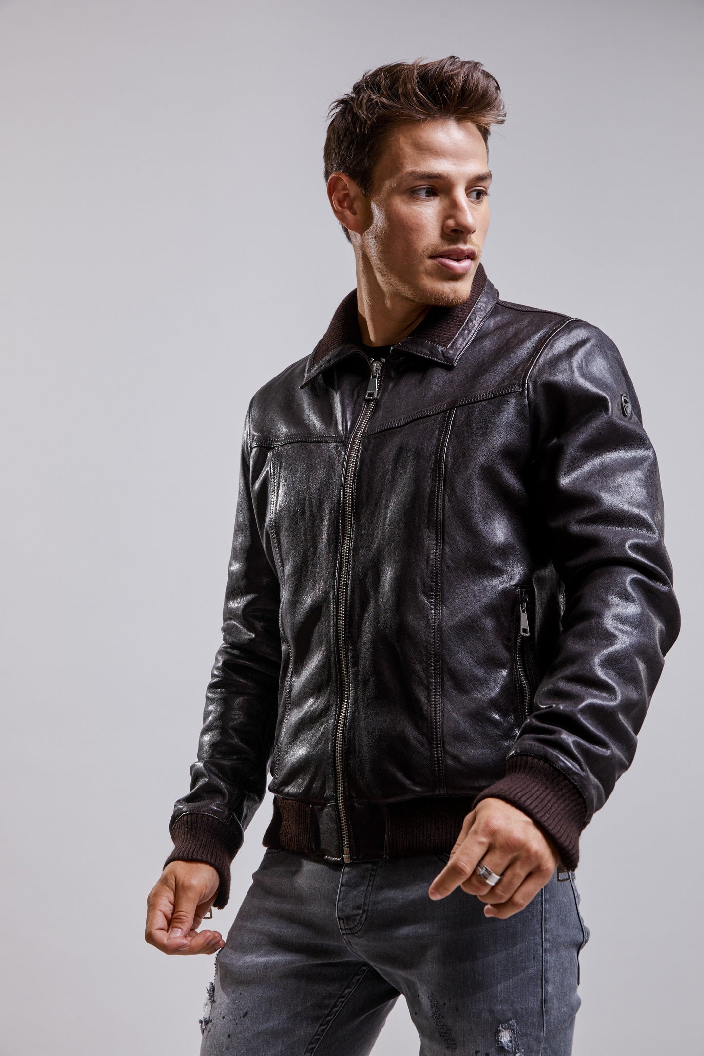 Blouson en cuir RUBBETS VOLGA