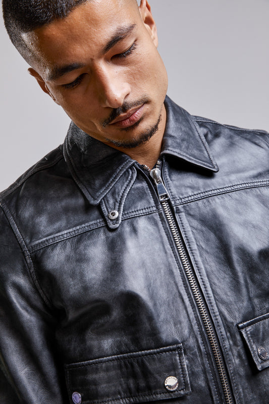 Blouson en cuir RUFF RUBOFF