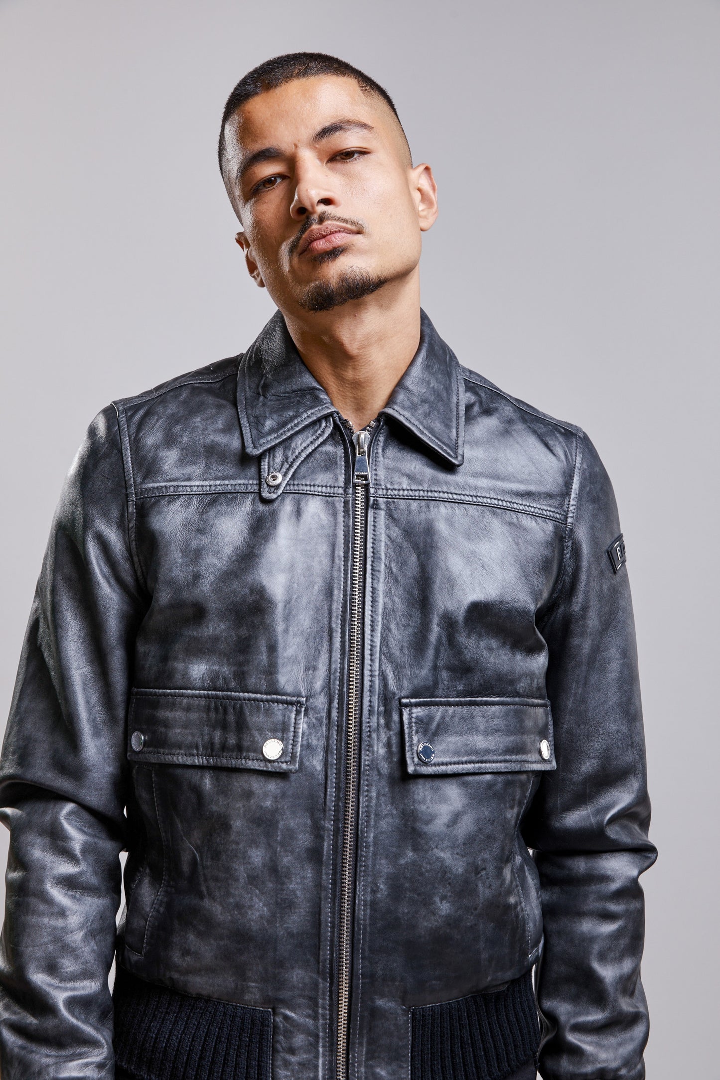 Blouson en cuir RUFF RUBOFF