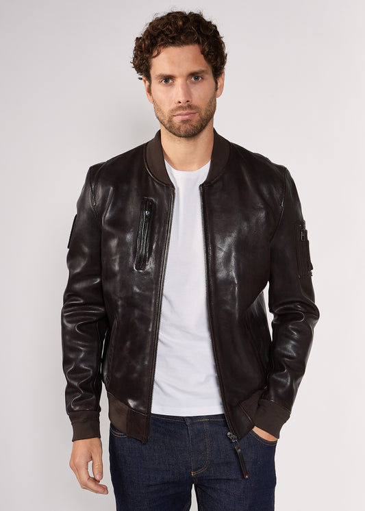 Blouson en cuir RICK ALPHA