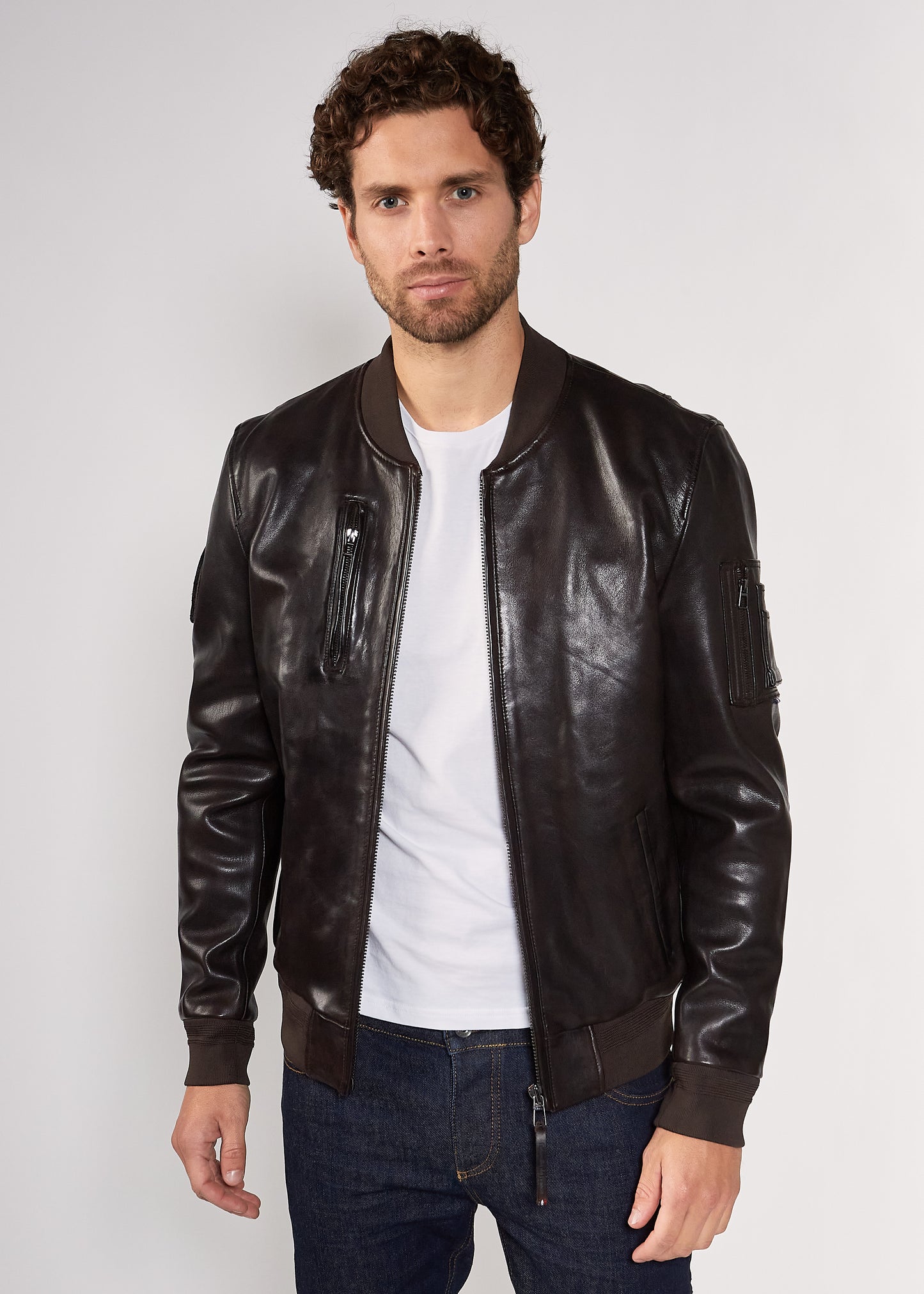 Blouson en cuir RICK ALPHA