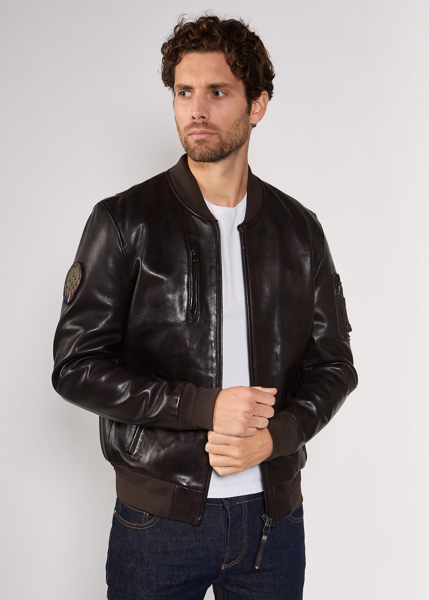 Blouson en cuir RICK ALPHA