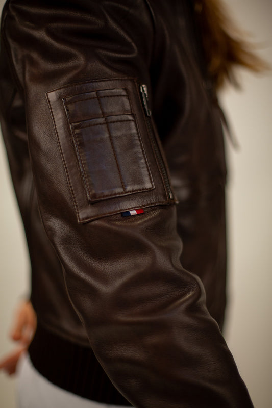 Blouson en cuir SIXTY ALPHA