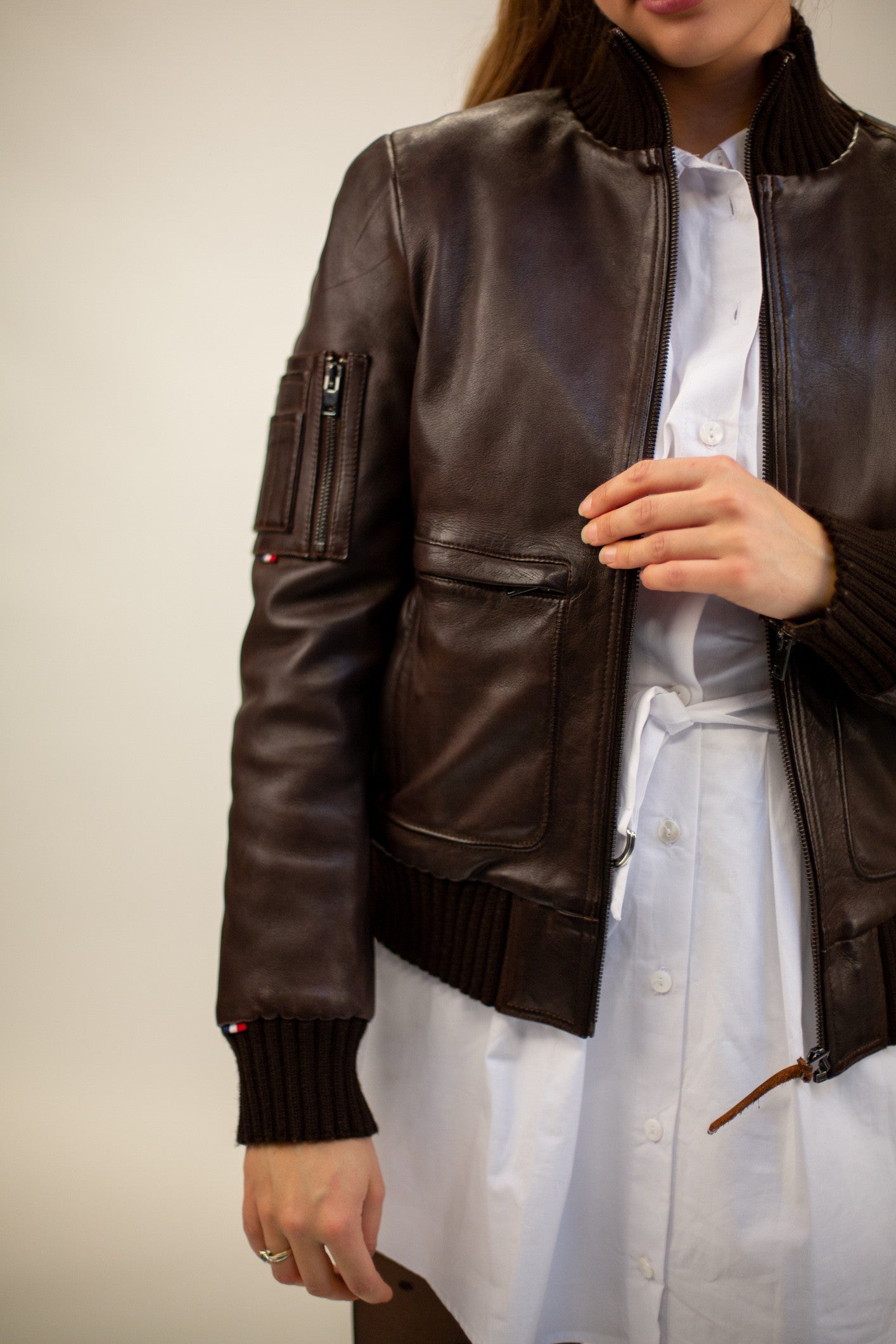 Blouson en cuir SIXTY ALPHA