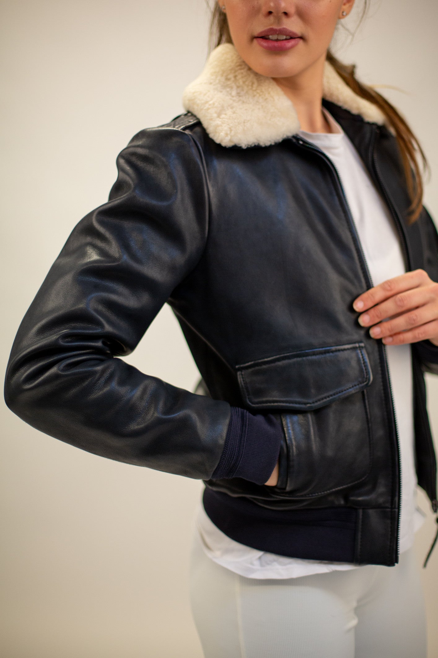 Blouson en cuir TODD ALPHA