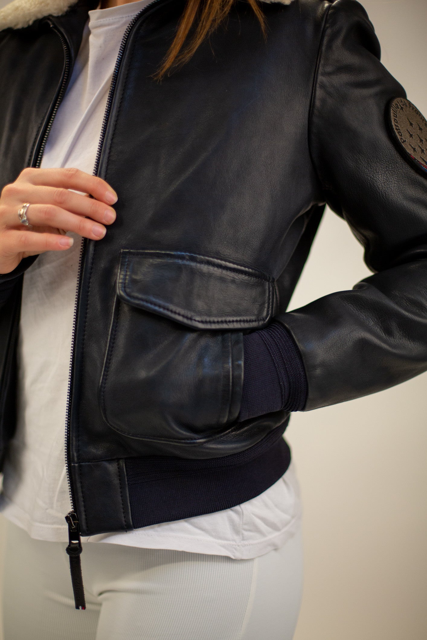 Blouson en cuir TODD ALPHA