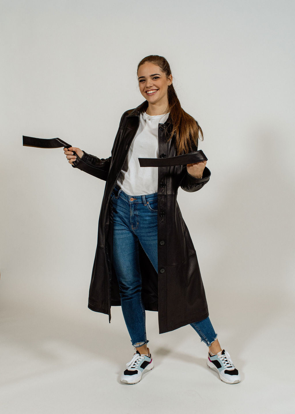 TRENCH EN Cuir LUCIA ZELAND
