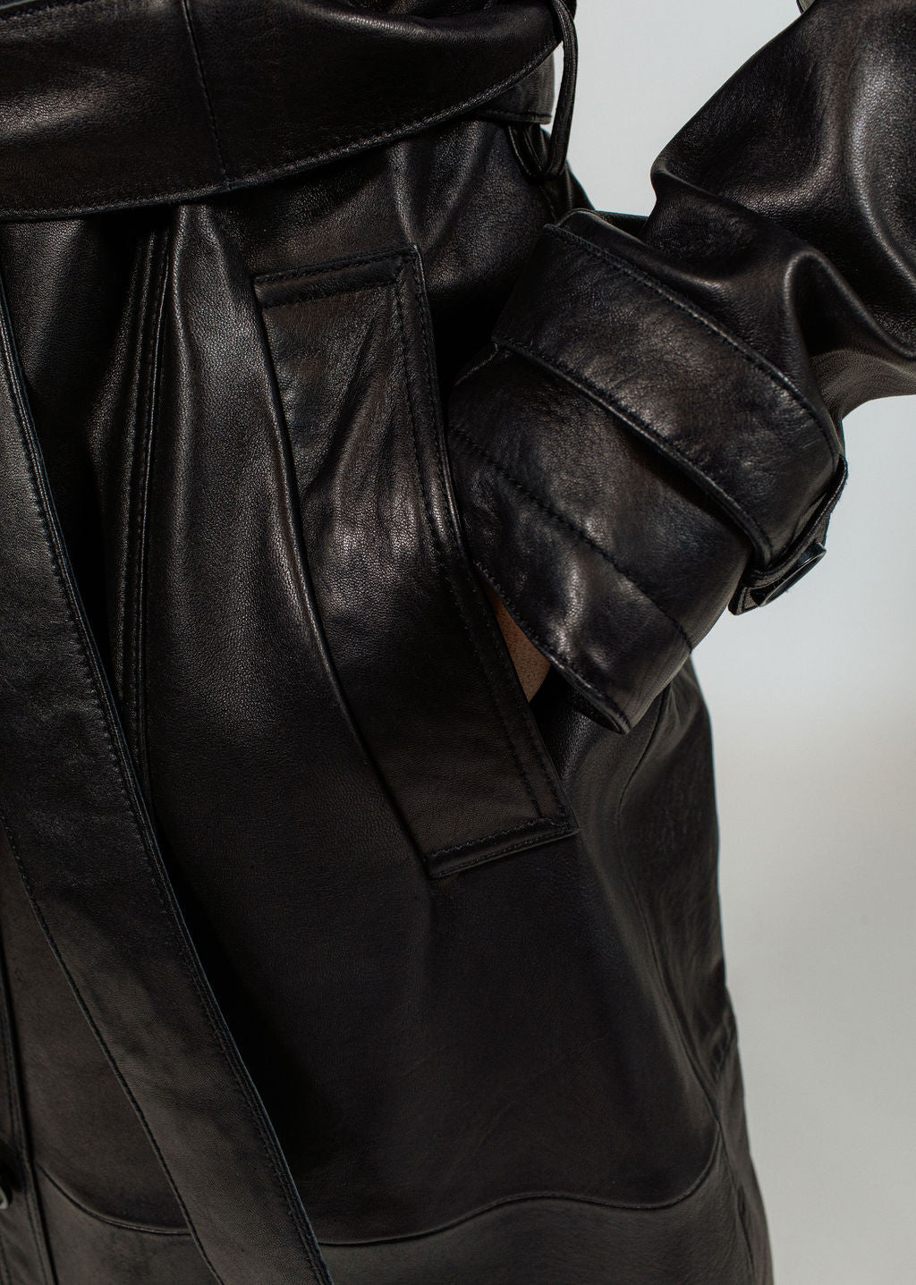 TRENCH EN Cuir LUCIA ZELAND