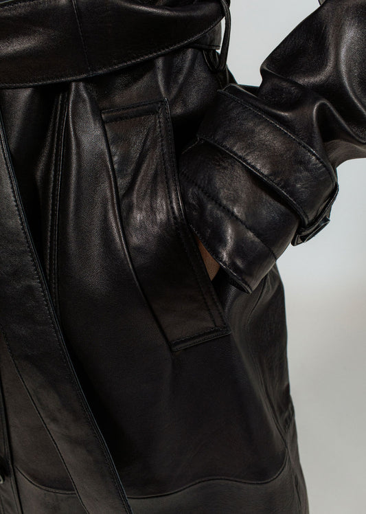 TRENCH EN Cuir LUCIA ZELAND