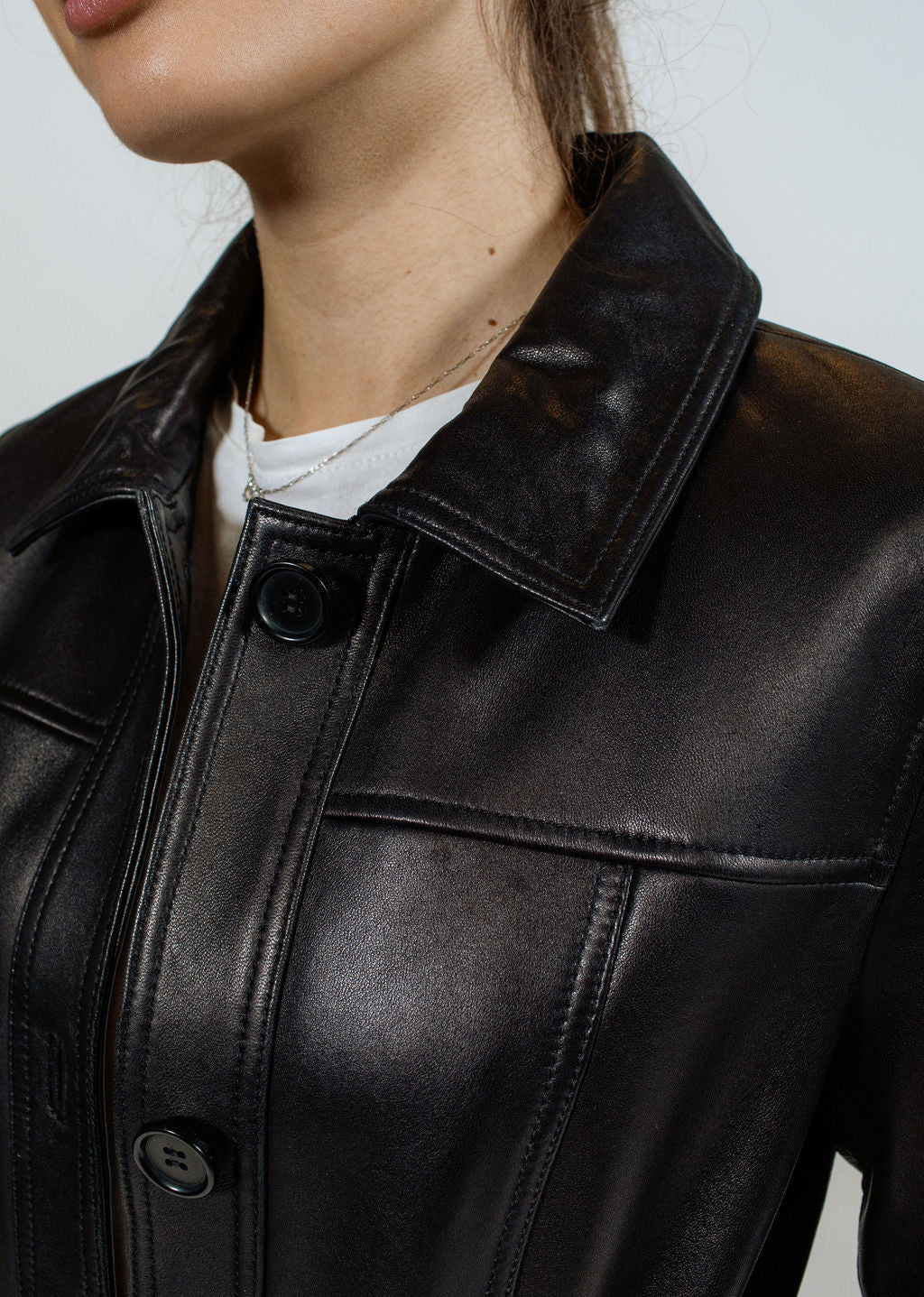 TRENCH EN Cuir LUCIA ZELAND