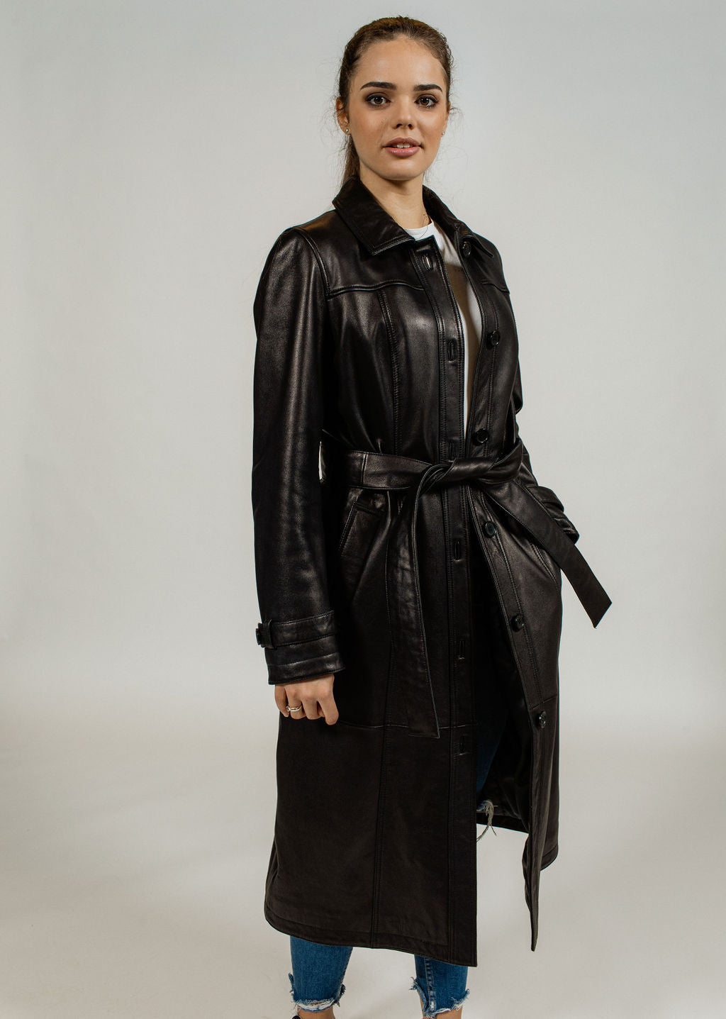 TRENCH EN Cuir LUCIA ZELAND
