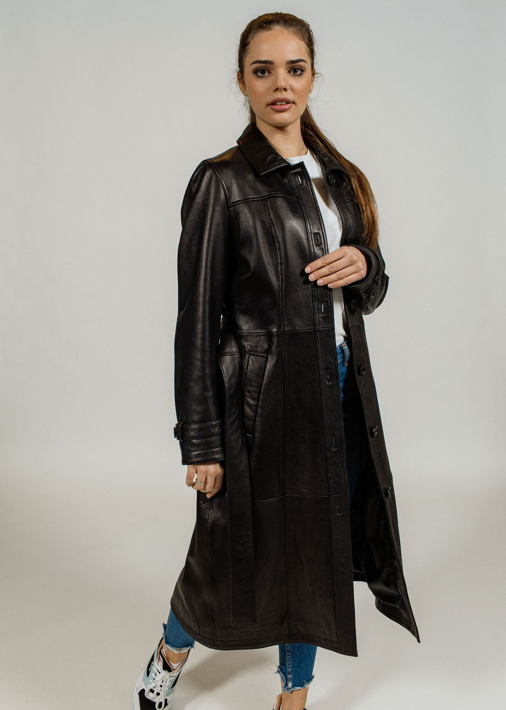 TRENCH EN Cuir LUCIA ZELAND