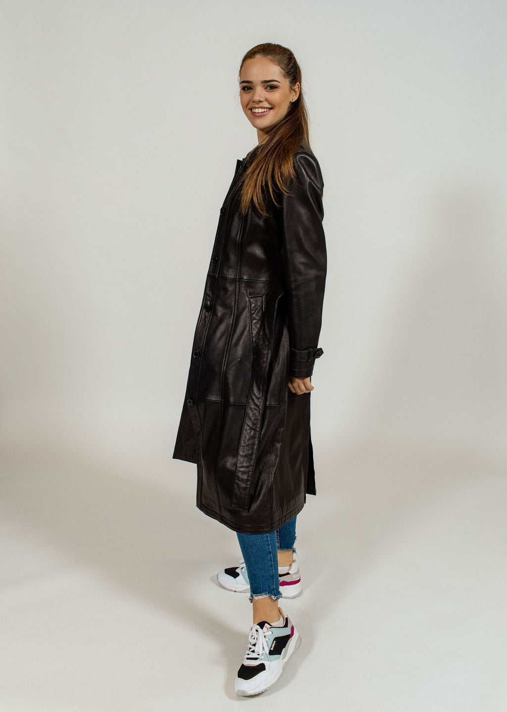 TRENCH EN Cuir LUCIA ZELAND