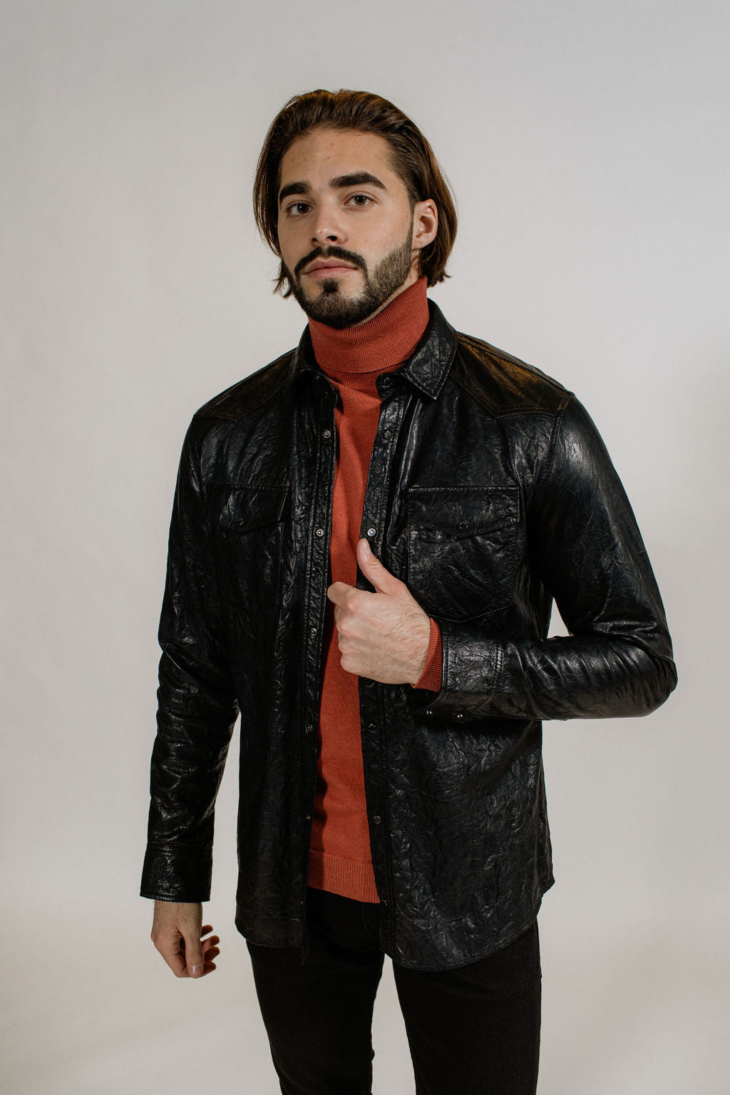 Chemise ML EN CUIR SKIN MILAO