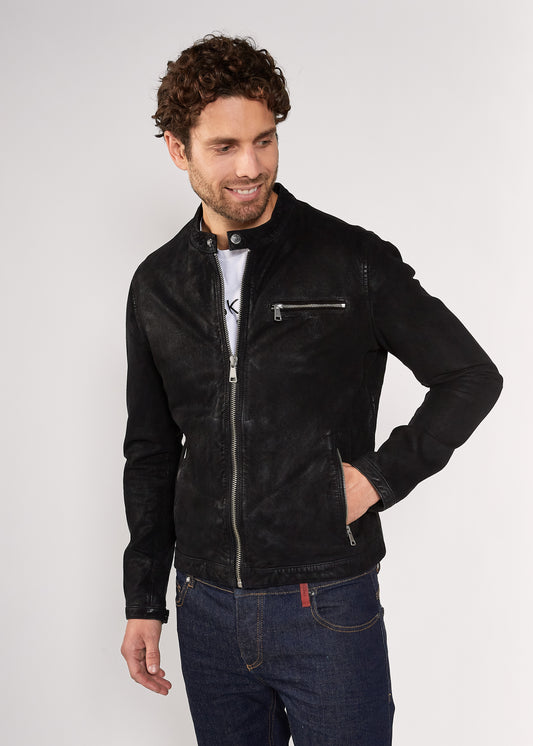 Veste en cuir ASTON ROSS