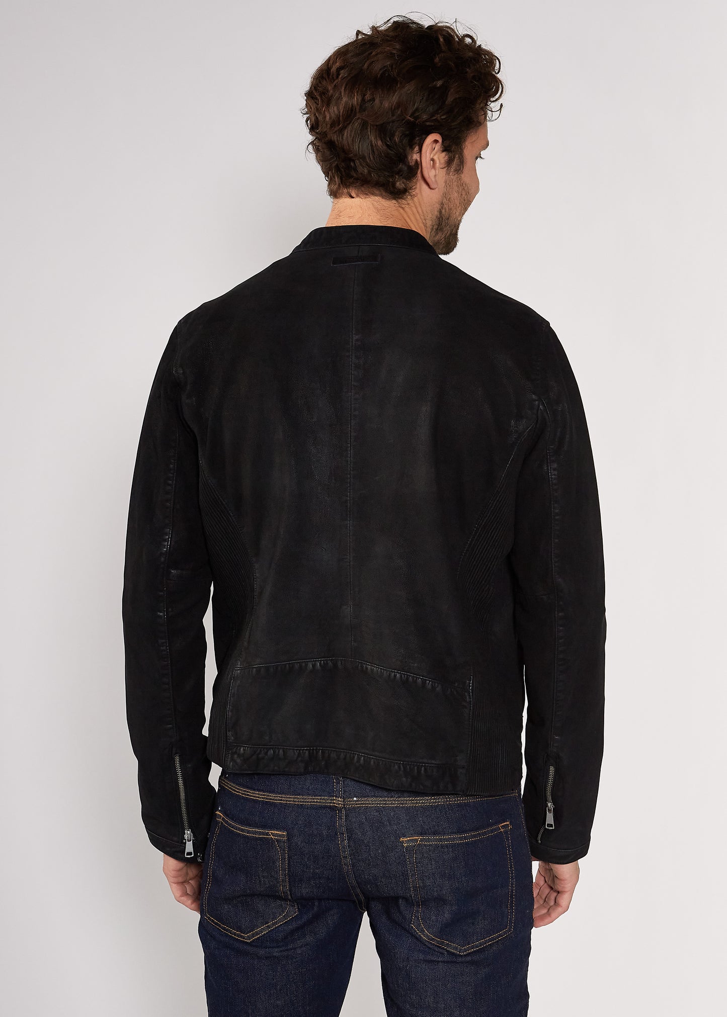 Veste en cuir ASTON ROSS