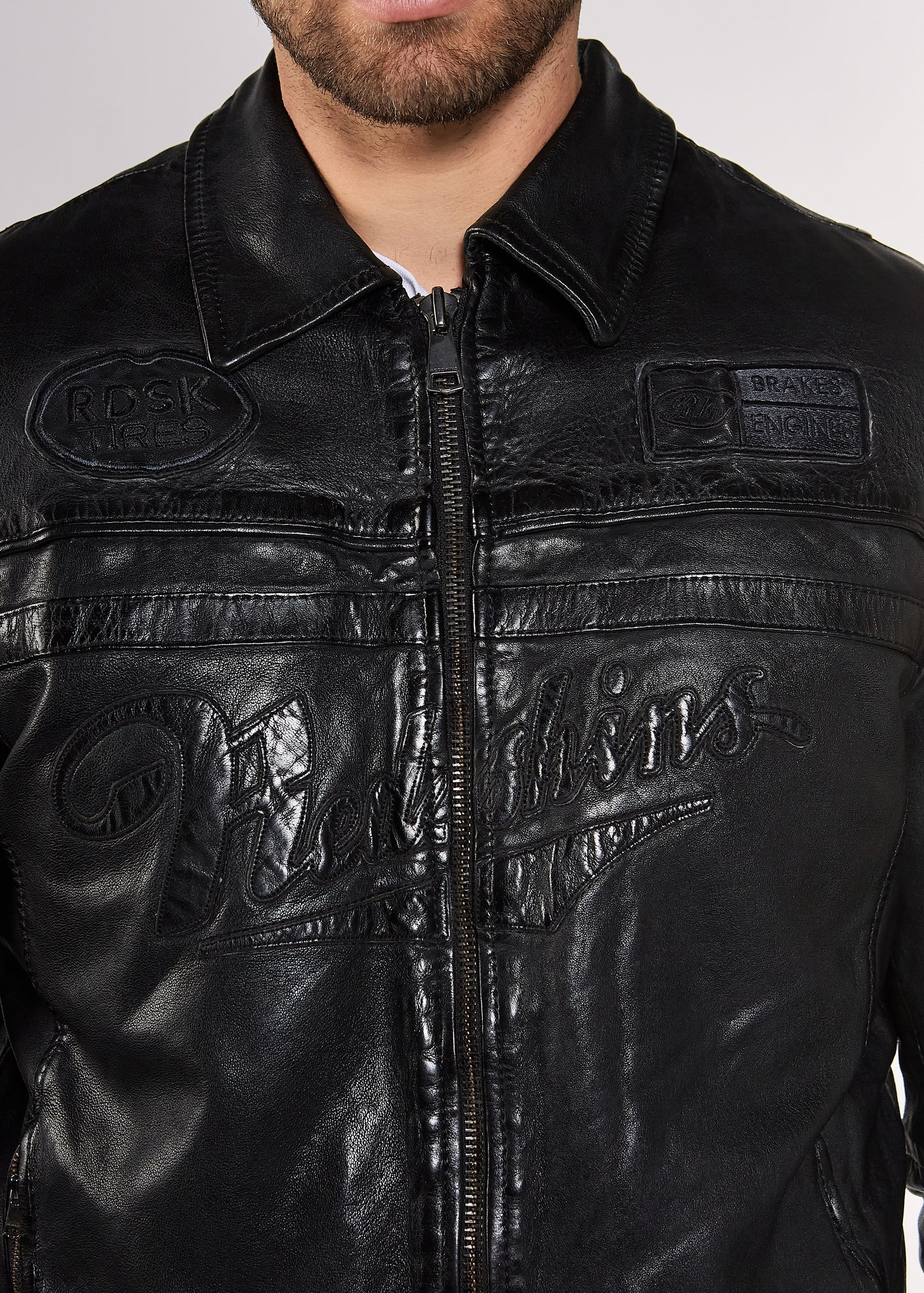 Veste en cuir CROSS BARCELONA