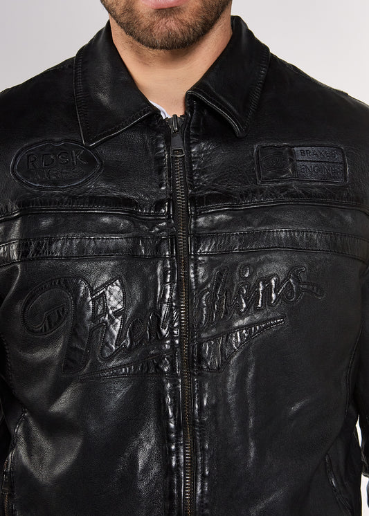 Veste en cuir CROSS BARCELONA