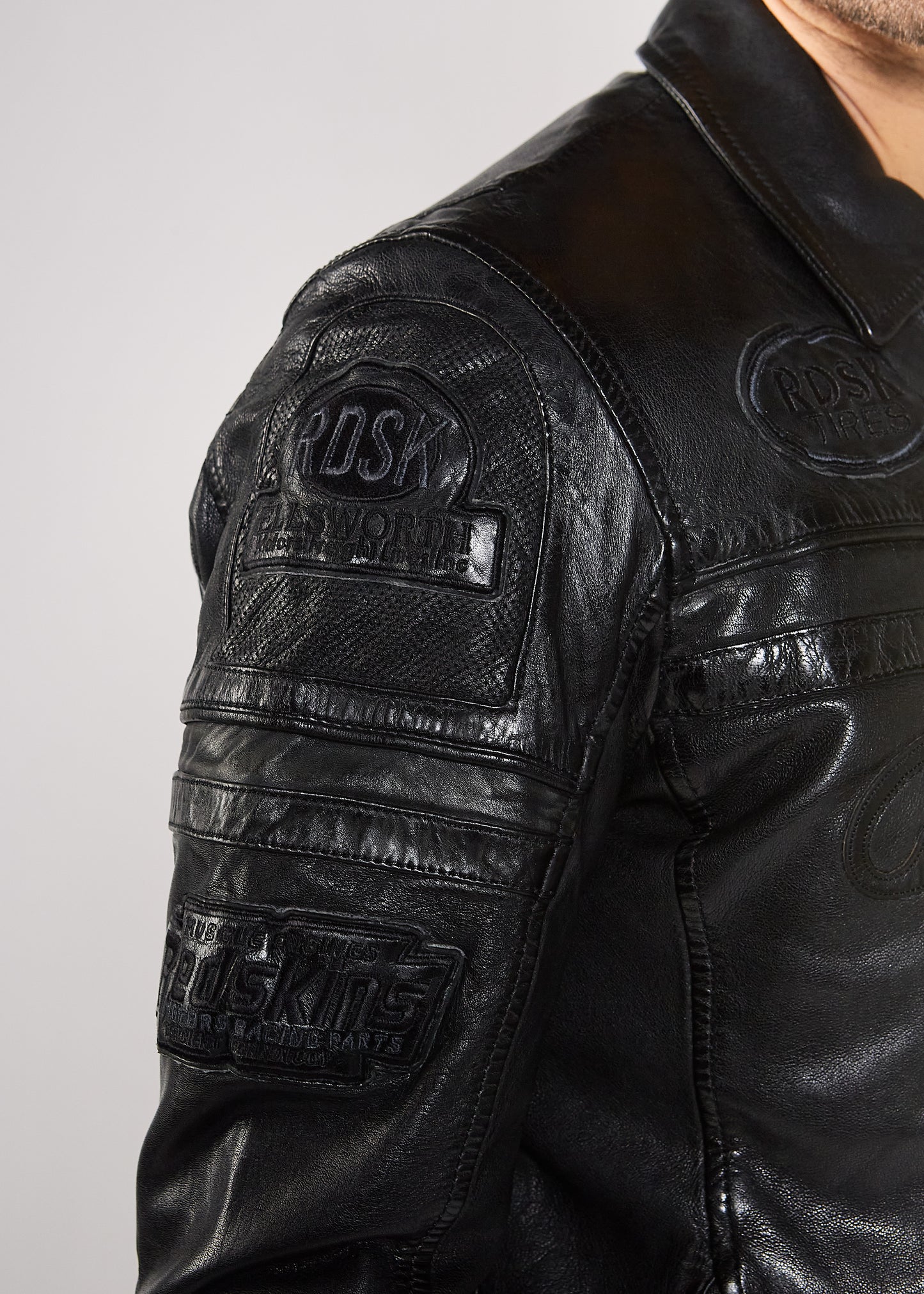 Veste en cuir CROSS BARCELONA