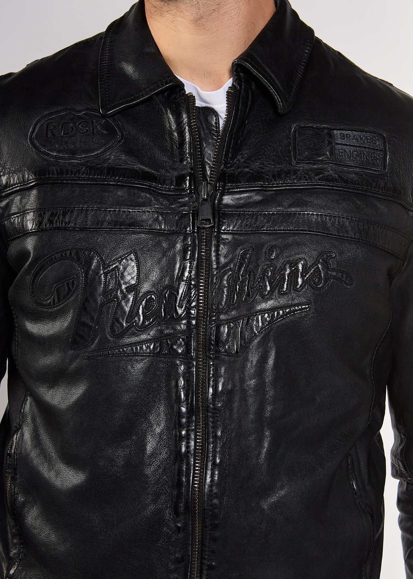 Veste en cuir CROSS BARCELONA