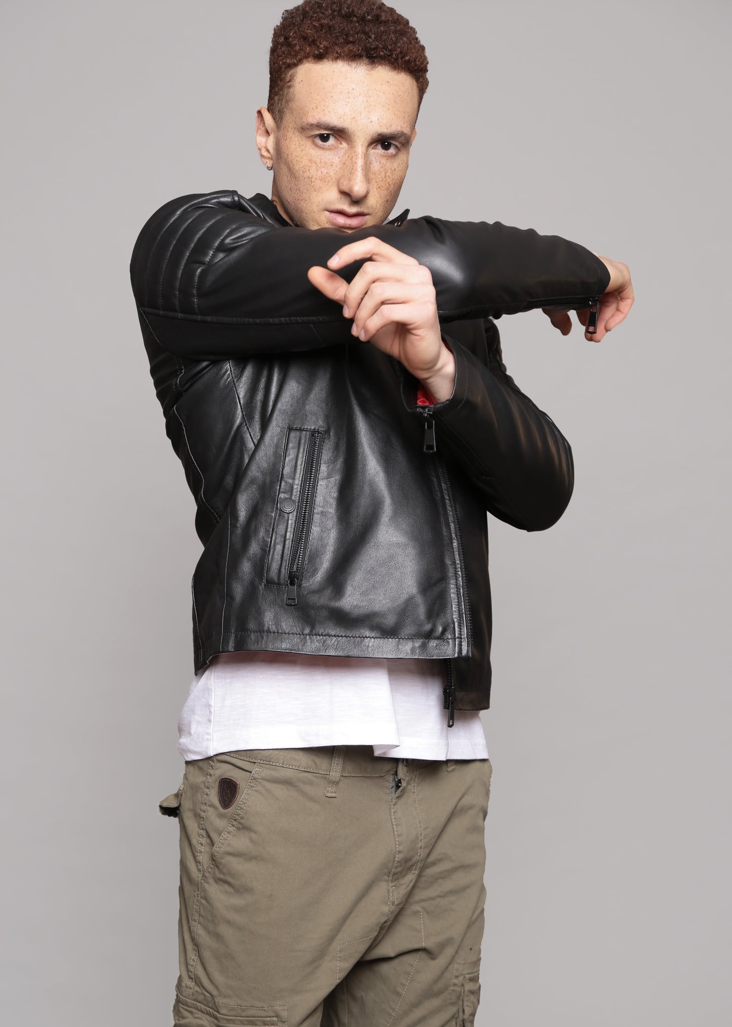 Veste en cuir DILECTA2 STONER